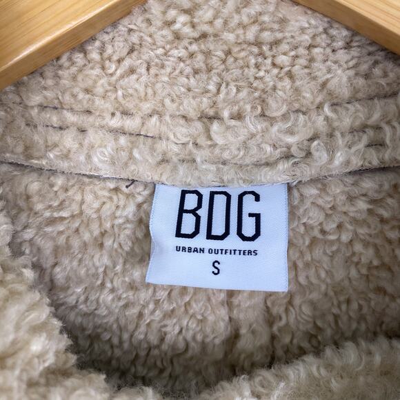 NWT Urban Outfitters BDG Stevie Aviator Coat Gray Small - Picture 5 of 8